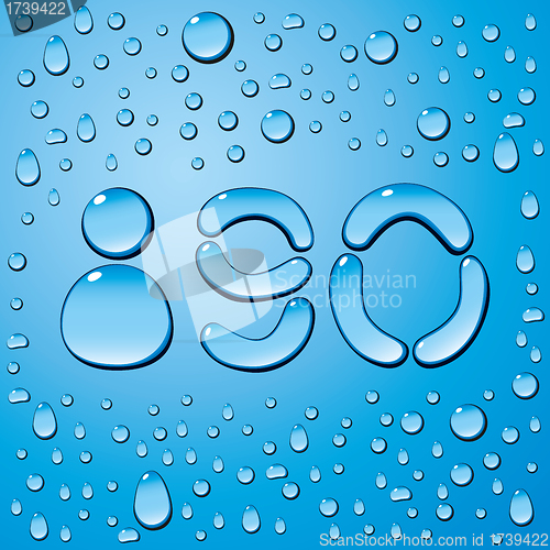 Image of Water Drops Letters