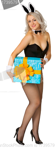 Image of Sexy Bunny with a gift