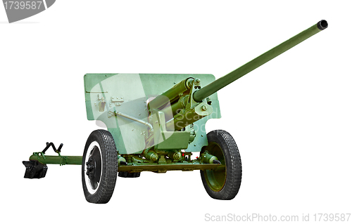 Image of Russian artillery gun - World War II