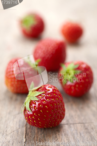 Image of fresh red strawberries