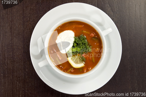 Image of Vegetable soup.