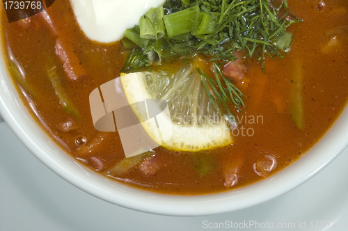 Image of Vegetable soup.