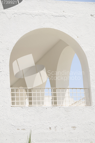 Image of Tunisia Africa Sidi Bou Said classic white architecture arches