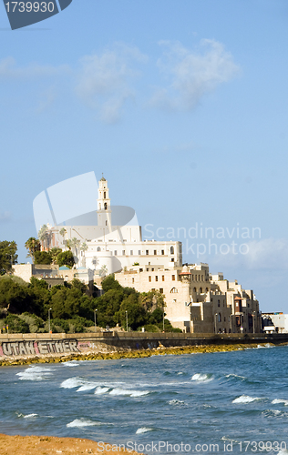 Image of St. Peter's Church old city Jaffa Tel Aviv Israel on Mediterrane