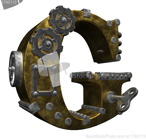 Image of steampunk letter g