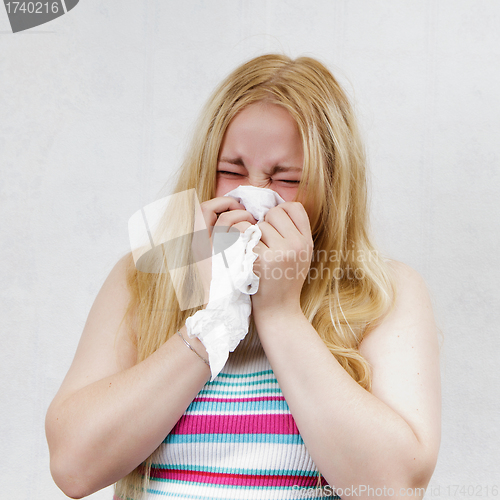 Image of handkerchief blonde girl