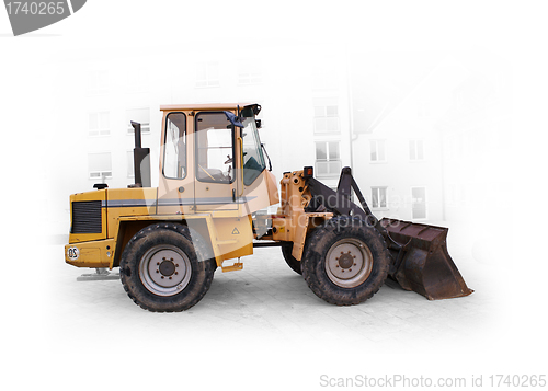 Image of Yellow bulldozer