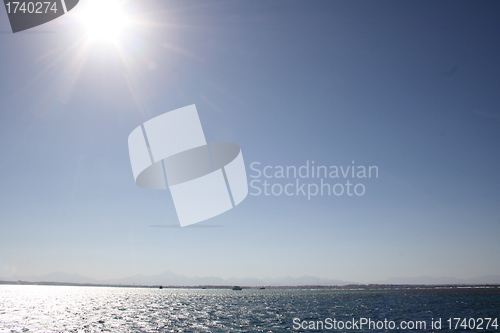 Image of beautiful weather at sea