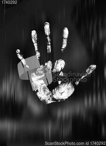 Image of biometric handprint