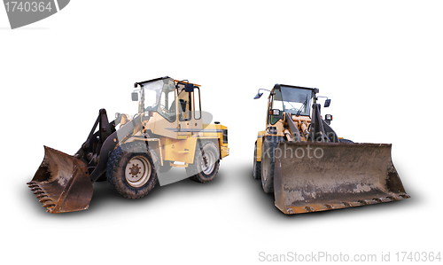 Image of industrial construction vehicles