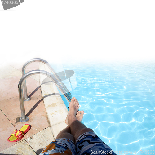 Image of Swimming pool with ladder