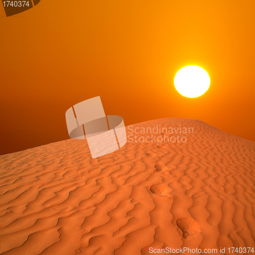 Image of desert sunrise