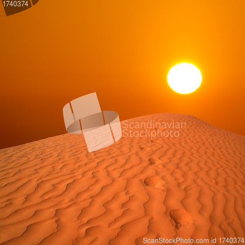 Image of desert sunrise