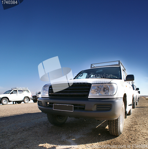 Image of Jeep on the road