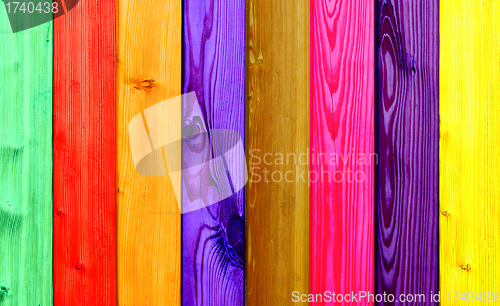 Image of colorful wood