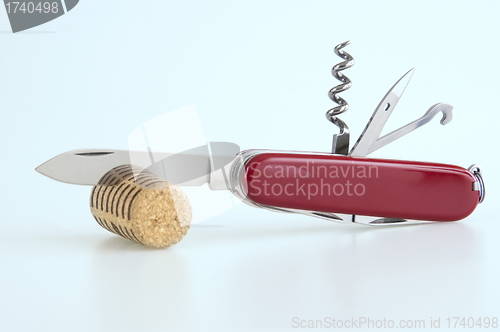 Image of Penknife and cork