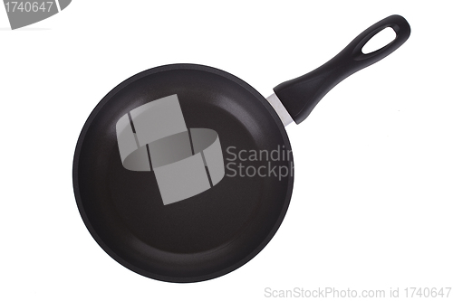 Image of black  pan skillet  isolated on white background
