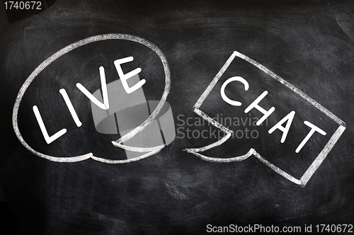 Image of Speech bubbles for live chat