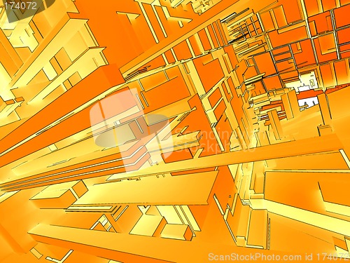 Image of Abstract 3d background