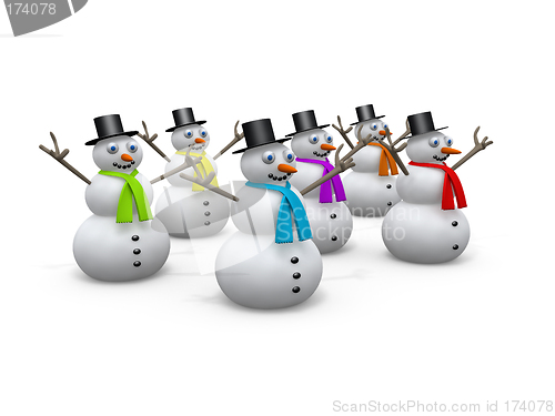 Image of Holidays - Snowmen #2