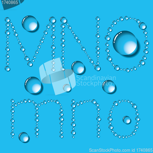 Image of Water Drops Letters