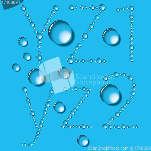 Image of Water Drops Letters