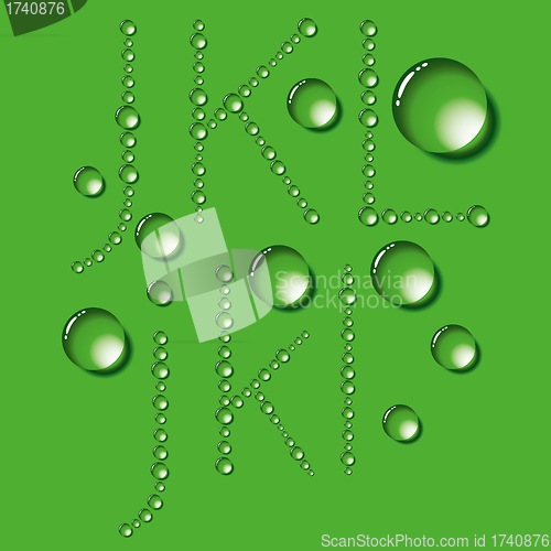 Image of Water Drops Letters