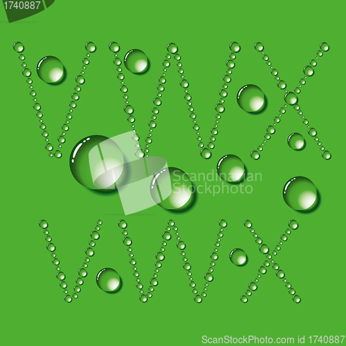 Image of Water Drops Letters