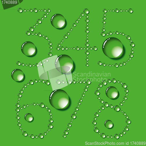 Image of Water Drops Letters