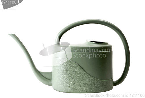 Image of Green Plastic Watering Can 