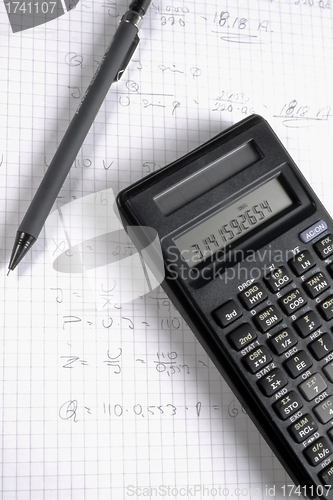 Image of Pen and Calculater 