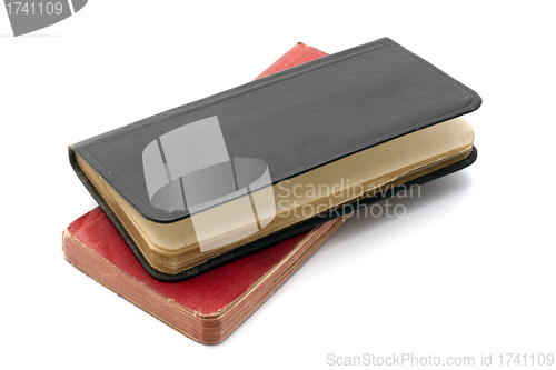 Image of Red and black notebooks
