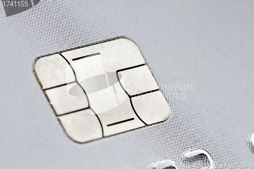 Image of chip of a credit card 