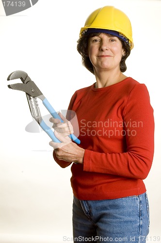 Image of woman with tools