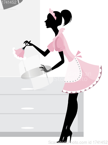 Image of Maid cleaning