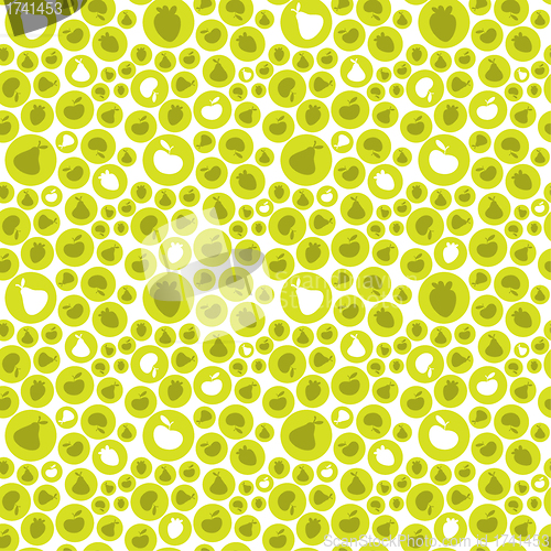 Image of Seamles pattern with fruits
