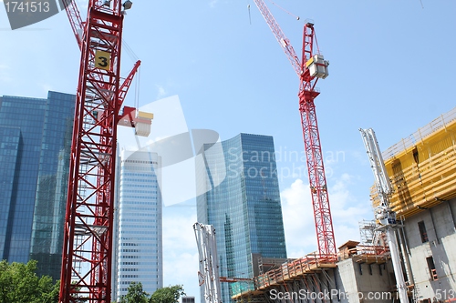 Image of skyscraper construction site