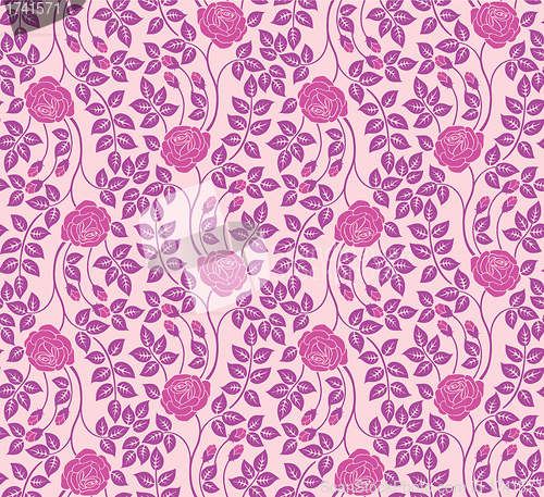 Image of Seamless floral background