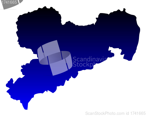 Image of Map of Saxony