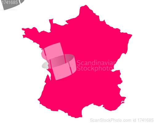 Image of Map of France