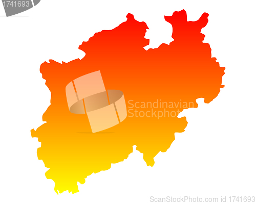 Image of Map of North Rhine-Westphalia