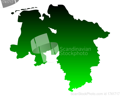 Image of Map of Lower Saxony