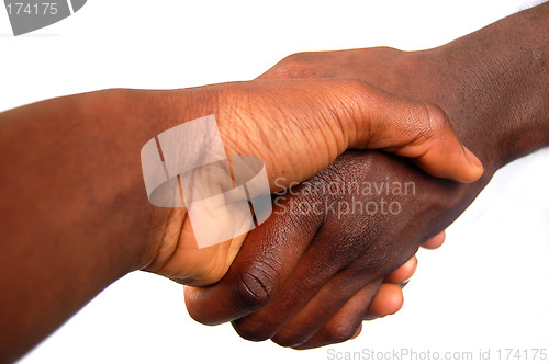 Image of Large Black Handshake