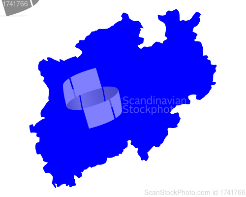 Image of Map of North Rhine-Westphalia