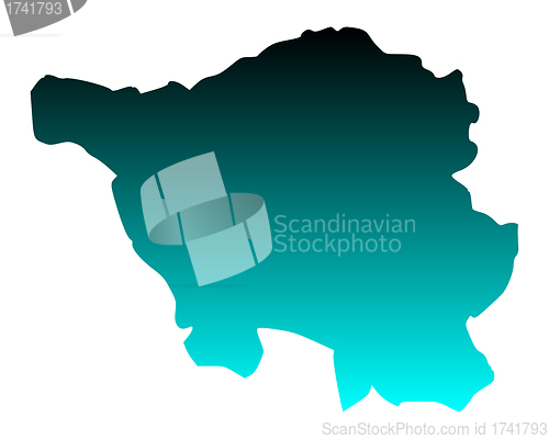 Image of Map of Saarland