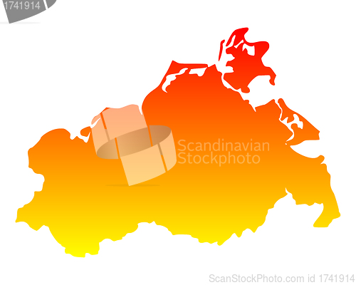 Image of Map of Mecklenburg-Vorpommern