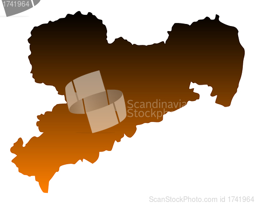 Image of Map of Saxony