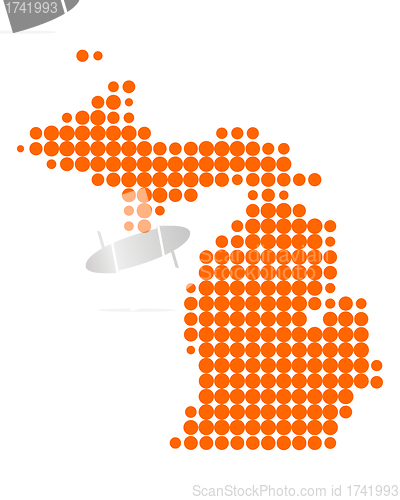 Image of Map of Michigan