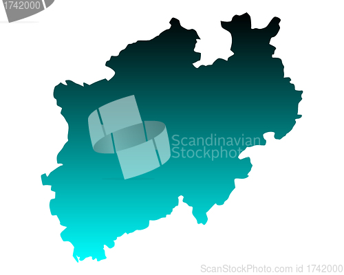 Image of Map of North Rhine-Westphalia