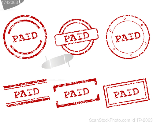 Image of Paid stamps